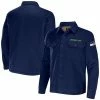 Best deal 🥰 Unbranded Men's NFL X Darius Rucker Collection By Fanatics College Navy Seattle Seahawks Canvas Button-Up 👚 Shirt Jacket ⭐