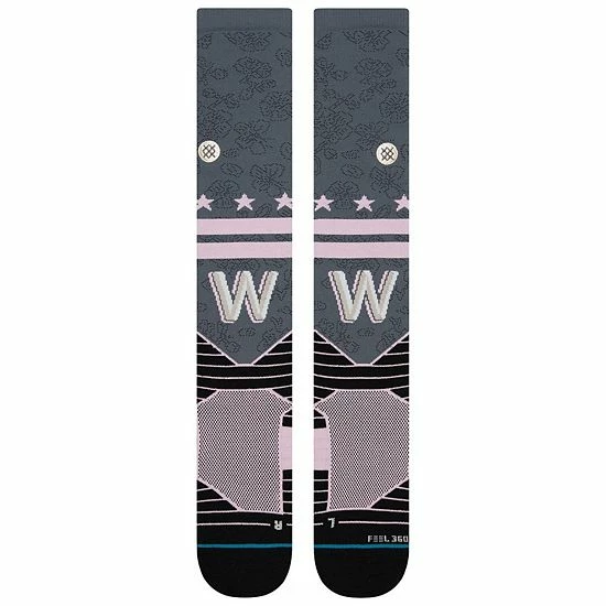 Hot Sale ๐ Unbranded Men's Stance Gray Washington Nationals 2022 City Connect Over The Calf ๐งฆ Socks โ๏ธ - Image 3