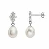 Promo 😀 Unbranded Sterling Silver Freshwater Cultured Pearl Drop Earrings 🧨