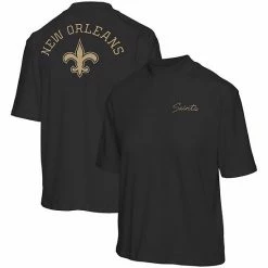 Top 10 🔔 Unbranded 👩 Women's Junk Food Black New Orleans Saints Half-Sleeve Mock Neck T-Shirt 🛒