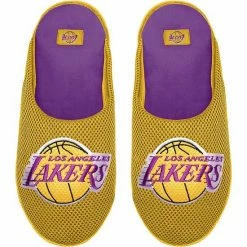 Budget 🎁 Unbranded Men's FOCO Los Angeles Lakers Big Logo Colorblock Mesh Slippers 🎁