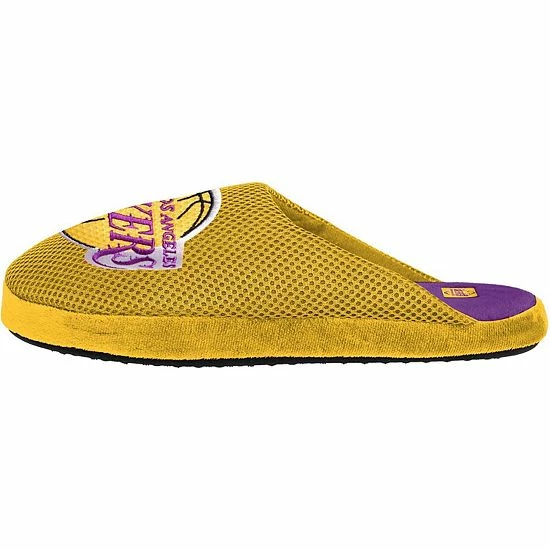 Budget ๐ Unbranded Men's FOCO Los Angeles Lakers Big Logo Colorblock Mesh Slippers ๐ - Image 3