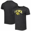 Flash Sale 👍 Unbranded Men's League Collegiate Wear Heather Charcoal Iowa Hawkeyes 1965 Arch Victory Falls Tri-Blend T-Shirt 😍