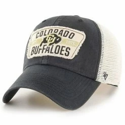 Best Pirce ✨ Unbranded Men's '47 Black Colorado Buffaloes Crawford Clean Up Trucker Snapback Hat 🔔