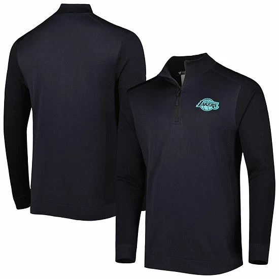 Deals ⭐ Unbranded Men's Levelwear Black Los Angeles Lakers Nano Engineered Knit Fabric Quarter-Zip Jacket 🎁
