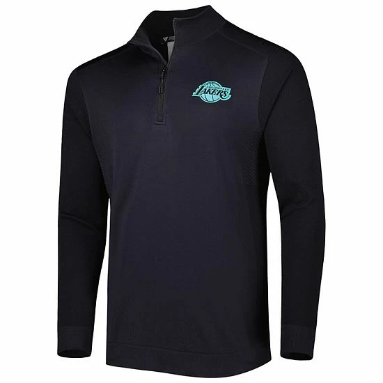 Deals ⭐ Unbranded Men's Levelwear Black Los Angeles Lakers Nano Engineered Knit Fabric Quarter-Zip Jacket 🎁 - Image 3