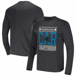 Best Sale 🎉 Unbranded Men's NFL X Darius Rucker Collection By Fanatics Heathered Charcoal Carolina Panthers Long Sleeve T-Shirt 👍