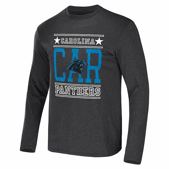 Best Sale ๐ Unbranded Men's NFL X Darius Rucker Collection By Fanatics Heathered Charcoal Carolina Panthers Long Sleeve T-Shirt ๐ - Image 3