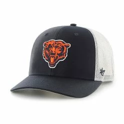 Budget 😉 Unbranded Youth '47 Navy/White Chicago Bears Trucker Snapback Hat 👍