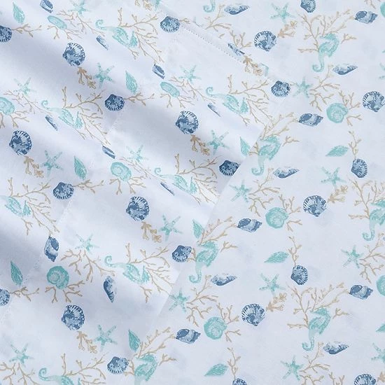 Coupon 👍 Unbranded Coastal Sheet Set Arctic Ice ❤️ - Image 7