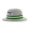Brand new 💯 Unbranded Men's '47 Gray Seattle Seahawks Striped Bucket Hat ✔️