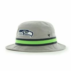 Brand new 💯 Unbranded Men's '47 Gray Seattle Seahawks Striped Bucket Hat ✔️