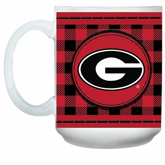 Best reviews of ✔️ Unbranded Georgia Bulldogs 15oz. Buffalo Plaid Father's Day Mug ⌛ - Image 3