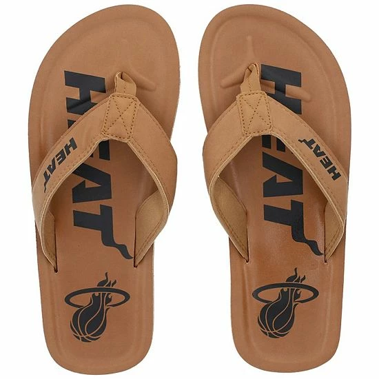 Best Sale ๐ Unbranded Men's FOCO Miami Heat Color Pop Flip-Flop ๐ฉด Sandals โญ