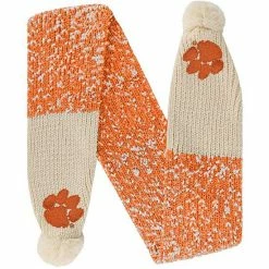 Outlet 😍 Unbranded FOCO Clemson Tigers Confetti Scarf With Pom 😉