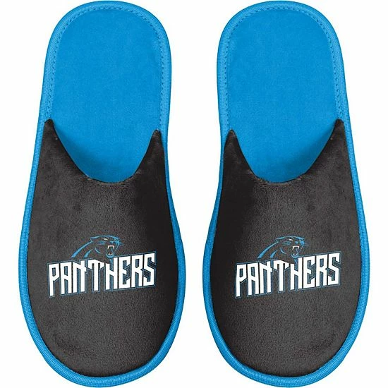 Best Sale ๐ Unbranded Men's FOCO Carolina Panthers Scuff Slide Slippers ๐งจ - Image 2