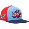 Best deal 😍 Unbranded Men's Mitchell & Ness Light Blue/Navy Houston Rockets Hardwood Classics On The Block Snapback Hat 🧨