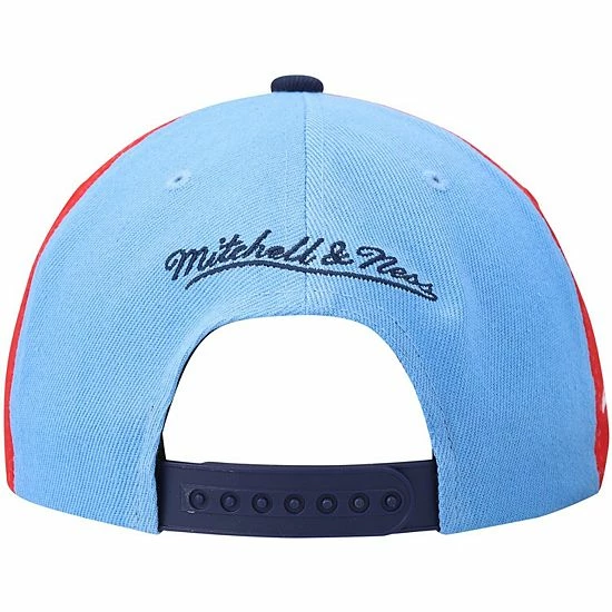 Best deal ๐ Unbranded Men's Mitchell & Ness Light Blue/Navy Houston Rockets Hardwood Classics On The Block Snapback Hat ๐งจ - Image 5