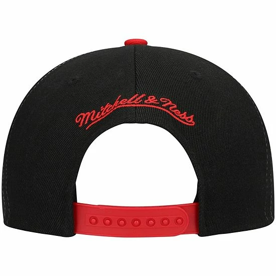 Coupon 🎉 Unbranded Men's Mitchell & Ness Black/Red Miami Heat Hardwood Classics Sharktooth Snapback Hat 🎉 - Image 4