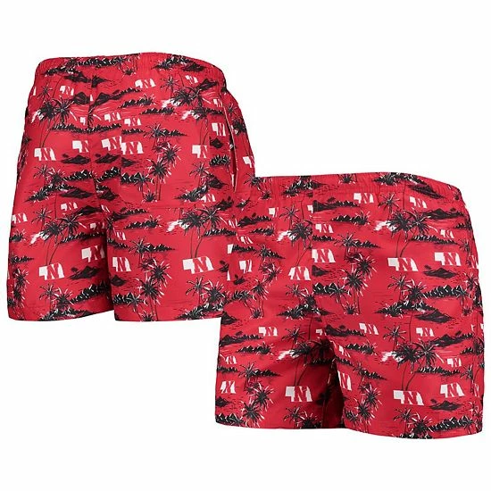Best deal โ Unbranded Men's FOCO Scarlet Nebraska Huskers Island Palm Swim Trunks ๐ - Image 2