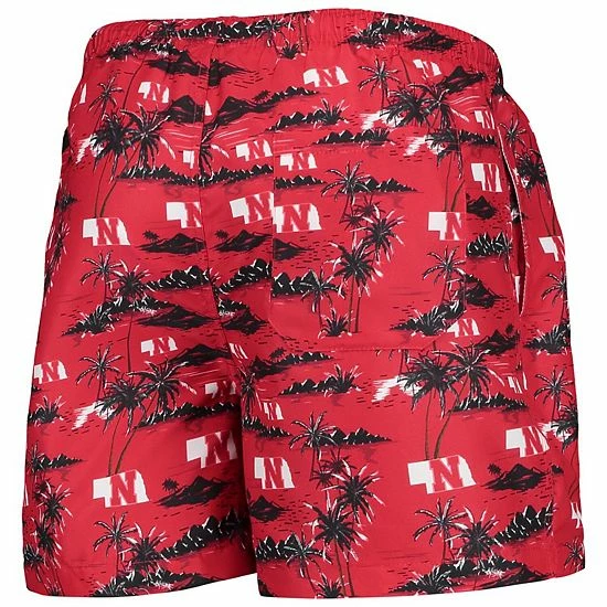 Best deal โ Unbranded Men's FOCO Scarlet Nebraska Huskers Island Palm Swim Trunks ๐ - Image 4
