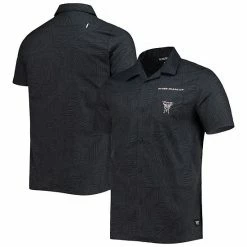 Best deal 🛒 Unbranded Men's The Wild Collective Black Inter Miami CF Abstract Palm Button-Up 👕 Shirts 🔥
