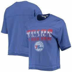 Top 10 🥰 Unbranded 👩 Women's Junk Food Royal Philadelphia 76ers Gradient Crop Top ⭐