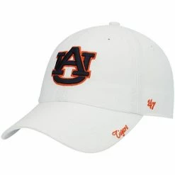 Brand new 🎁 Unbranded 👩 Women's '47 White Auburn Tigers Miata Clean Up Adjustable Hat ❤️