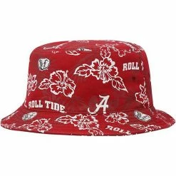 Promo 😉 Unbranded Men's Reyn Spooner Crimson Alabama Crimson Tide Floral Bucket Hat 👍