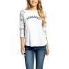 Deals ⌛ Unbranded 👩 Women's White/Camo Michigan State Spartans Boyfriend ⚾ Baseball Raglan 3/4-Sleeve T-Shirt 👏