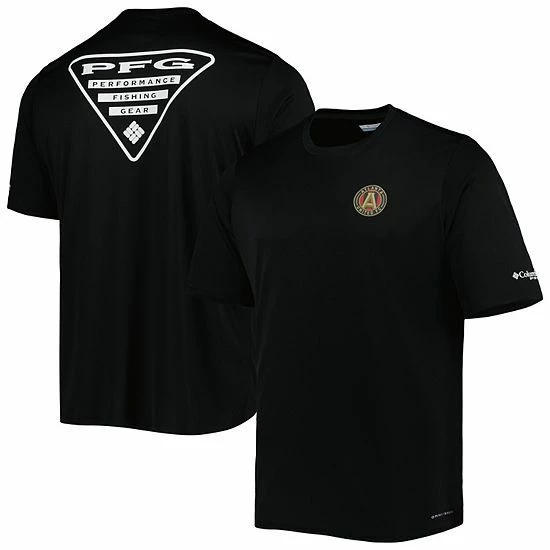 Best deal 🌟 Unbranded Men's Columbia Black Atlanta United FC Terminal Tackle Omni-Shade T-Shirt 🥰