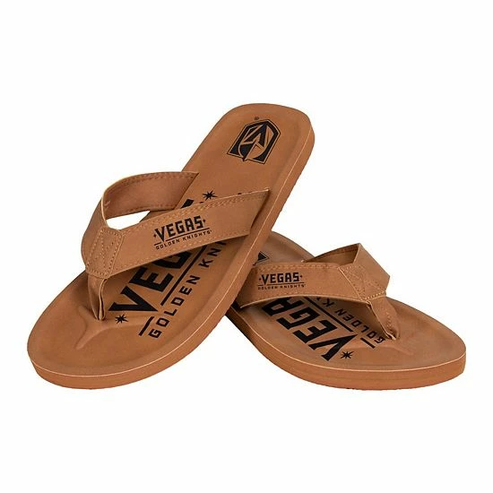 Best Pirce ❤️ Unbranded Men's FOCO Vegas Golden Knights Color Pop Flip-Flop 🩴 Sandals 👍 - Image 2