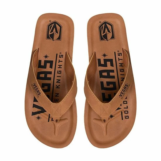 Best Pirce ❤️ Unbranded Men's FOCO Vegas Golden Knights Color Pop Flip-Flop 🩴 Sandals 👍 - Image 3