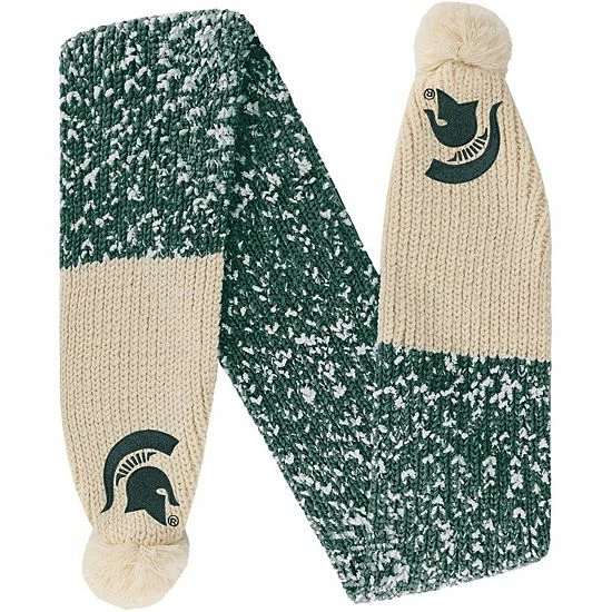 Brand new ๐งจ Unbranded FOCO Michigan State Spartans Confetti Scarf With Pom ๐