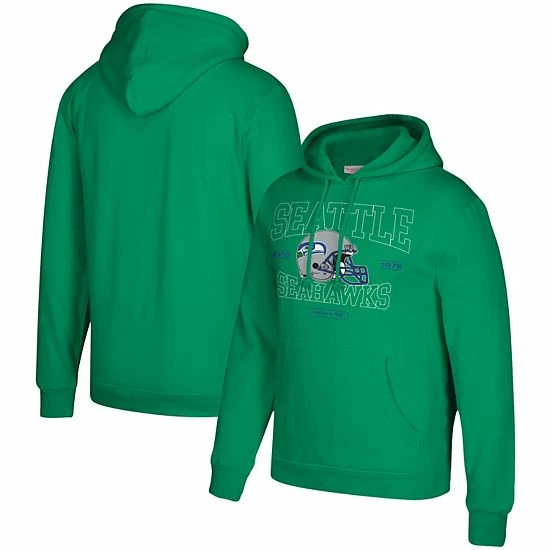 Best deal ๐ Unbranded Men's Mitchell & Ness Green Seattle Seahawks Classic Helmet Pullover Hoodie ๐คฉ