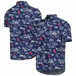 Brand new 💯 Unbranded Men's Reyn Spooner Navy Ole Miss Rebels Performance Button-Down 👕 Shirt 🌟