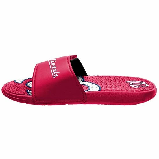 Top 10 😉 Unbranded Men's FOCO Washington Nationals Wordmark Gel Slide 🩴 Sandals 🥰 - Image 3