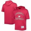 Best deal 👍 Unbranded Men's Mitchell & Ness Cardinal Arizona Cardinals Washed Short Sleeve Pullover Hoodie 😉