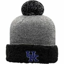 Buy ⌛ Unbranded 👩 Women's Top Of The World Black Kentucky Wildcats Snug Cuffed Knit Hat With Pom 🛒