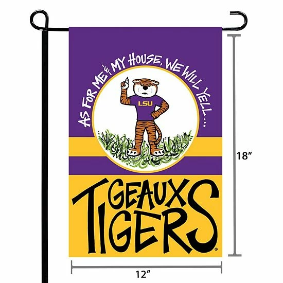 Hot Sale 👏 Unbranded LSU Tigers 12" X 18" Mascot Double-Sided Garden Flag 🎁 - Image 3