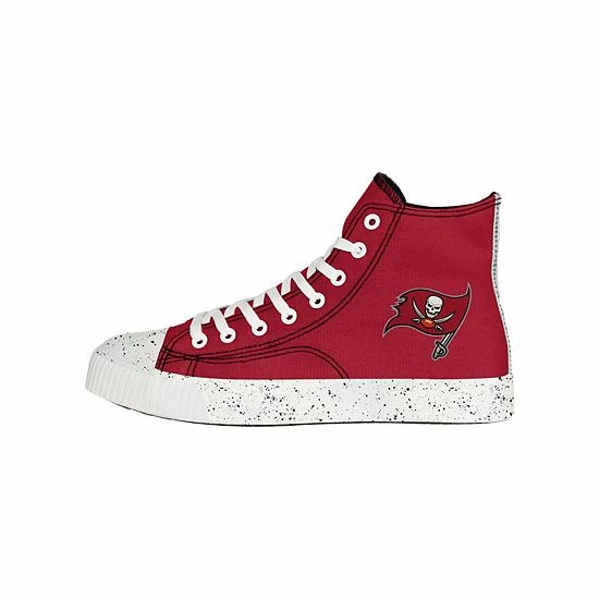 Brand new 🔔 Unbranded Men's FOCO Tampa Bay Buccaneers Paint Splatter High Top 👟 Sneakers 🥰 - Image 3