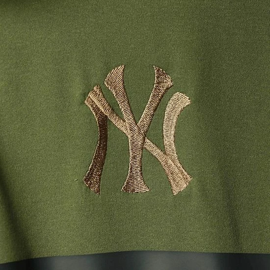 Best Sale 😀 Unbranded Men's Levelwear Olive New York Yankees Delta Sector Raglan Polo 🎁 - Image 5