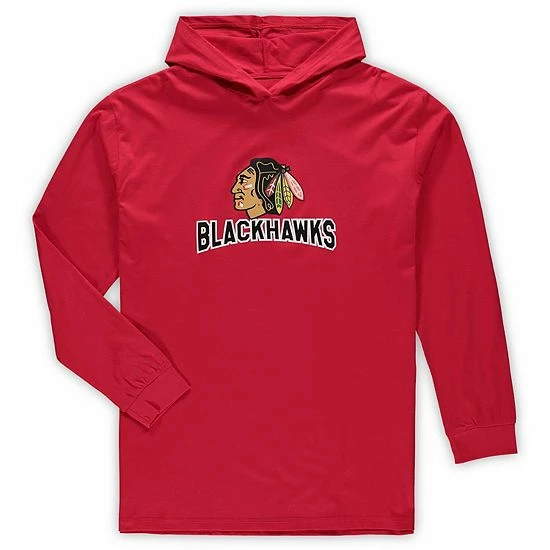 Coupon 🧨 Unbranded Men's Concepts Sport Red Chicago Blackhawks Big & Tall Pullover Hoodie & Joggers Sleep Set ⭐ - Image 3