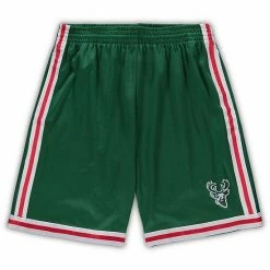 Top 10 👍 Unbranded Men's Mitchell & Ness Green Milwaukee Bucks Big & Tall Hardwood Classics Team Swingman Shorts ⌛