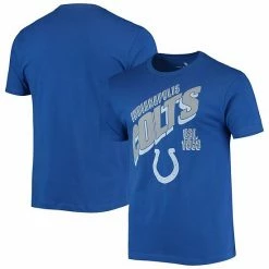 Hot Sale 👍 Unbranded Men's Junk Food Royal Indianapolis Colts Slant T-Shirt 😍