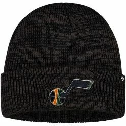 Best deal 😀 Unbranded Men's '47 Black Utah Jazz Brain Freeze Cuffed Knit Hat 👍