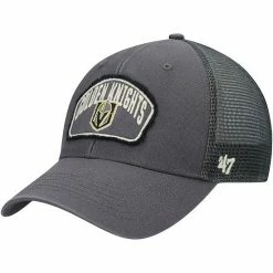 Best deal 👏 Unbranded Men's '47 Charcoal Vegas Golden Knights Cledus MVP Trucker Adjustable Snapback Hat ✔️