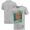 Promo 👏 Unbranded Youth Mitchell & Ness Kevin Garnett Gray Minnesota Timberwolves Hardwood Classics King Of The Court Player T-Shirt 👍