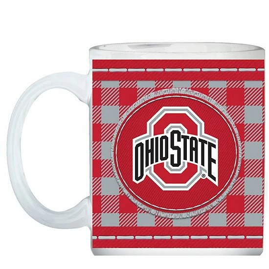 Budget โ๏ธ Unbranded Ohio State Buckeyes 15oz. Buffalo Plaid Father's Day Mug ๐ - Image 3