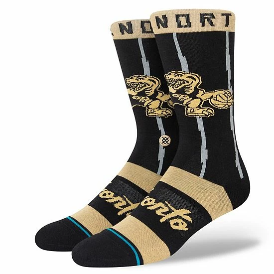 Buy 😉 Unbranded Men's Stance Black Toronto Raptors 2021/22 City Edition Crew 🧦 Socks ⌛ - Image 2